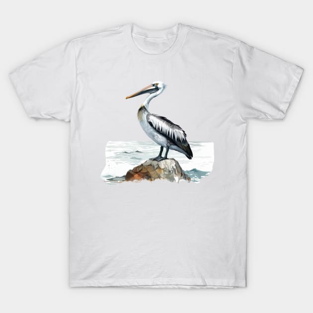 Pelican Art T-Shirt by zooleisurelife